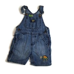 Oshkosh B'gosh Boys Denim Overalls Vestbak Size 24